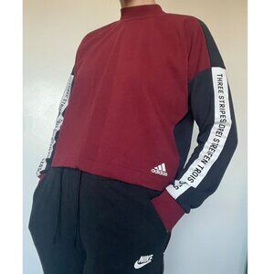 Adidas cropped turtleneck sweater